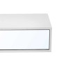 WALL MIRROR 30CM WITH 2 SHELVES WHITE