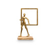 GOLDEN FRAME MAN DECORATION STAND