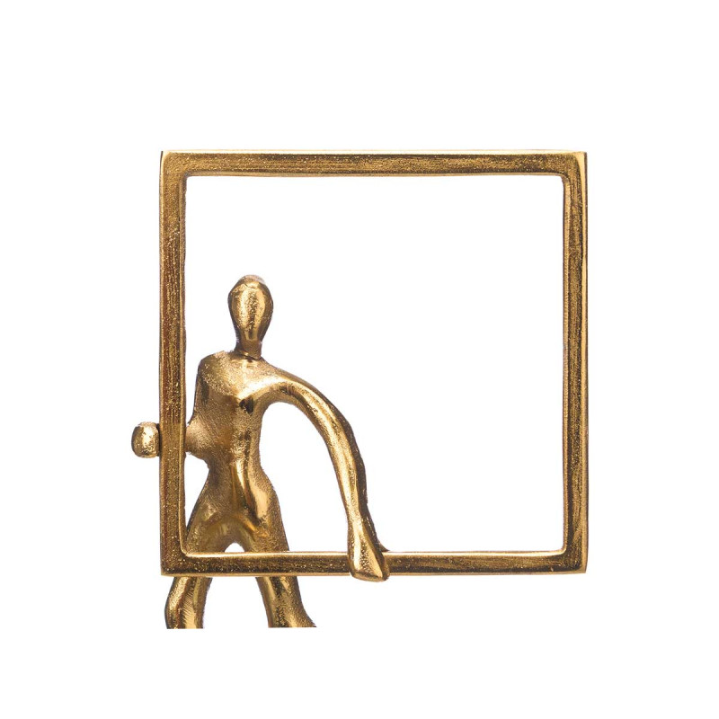 SUPPORTO DECORAZIONE UOMO QUADRO DORATO