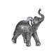 ELEPHANT RESINE GRAND ARGENT