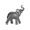 ELEFANTE RESINA GRANDE ARGENTO