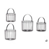 SET 2 PANIERS CYLINDRIQUES NOIR