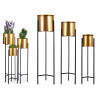 SET 3 PORTAVASI METALLO SUPPORTO TREPIED