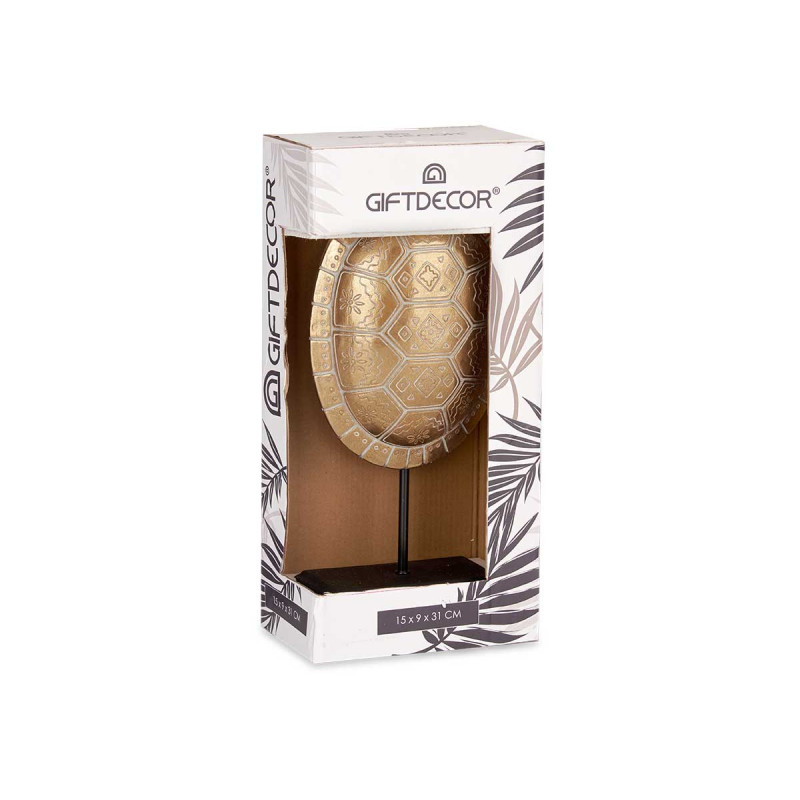 GUSCIO DI TARTARUGA CON BASE ORO