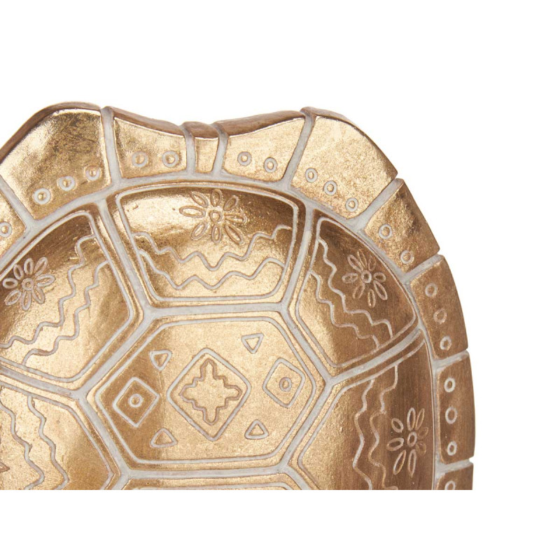 CARAPACE DE TORTUE AVEC BASE EN OR