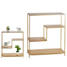 LIBRERIA METALLO GEOMETRIC 85X95CM DORAT