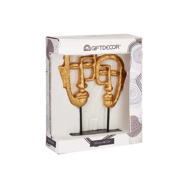 DOUBLE VISAGE AVEC BASE OR