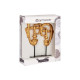 DOPPIO VISO CON BASE ORO