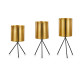 SET 3 MACETEROS METAL SOPORTE MINI
