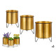 SET 3 POTS DE FLEURS GRAND SUPORT MINI