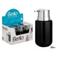 DOSIFICATORE SAPONE CERAMICA LARGO NERO