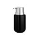 DOSIFICADOR JABON CERAMICA ANCHO NEGRO