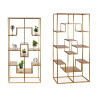 ETAGERE METAL GEOMETRIQUE 1X2M DORE