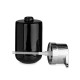 CERAMIC SOAP DISPENSER WIDE BLACK