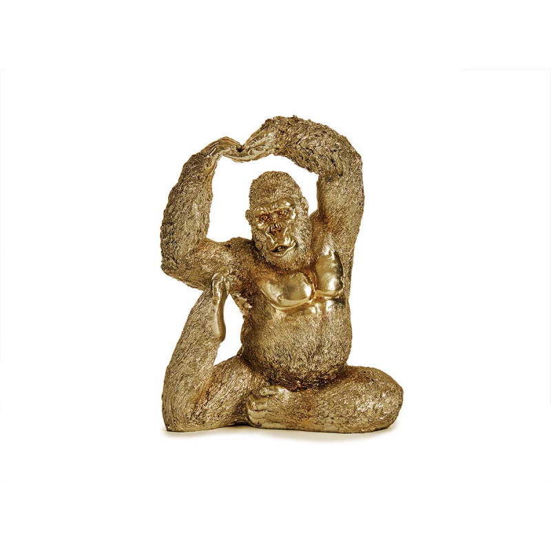GORILA YOGA PIE HACIA ARRIBA DORADO