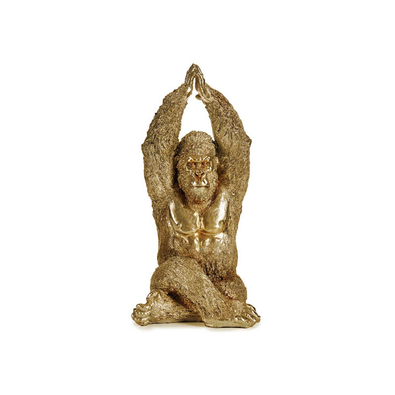 GORILLA YOGA HANDS UP GOLDEN