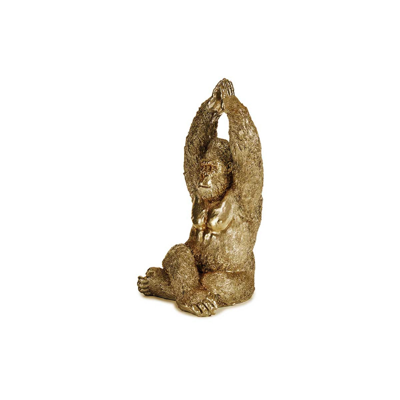 GORILLA YOGA MANI VERSO L'ALTO DORATO