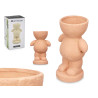 MAN FIGURE VASE SMALL RUSSET