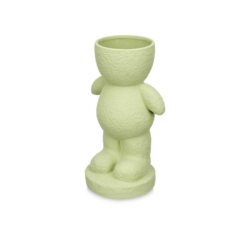 MAN FIGURE VASE LARGE GREEN