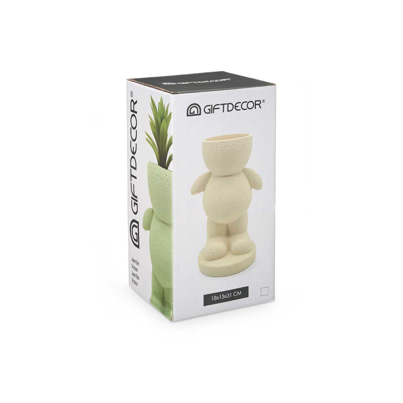 FIGURA UOMO VASO GRD BEIGE