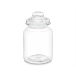 SET 4 JARS GLASS LID 900ML