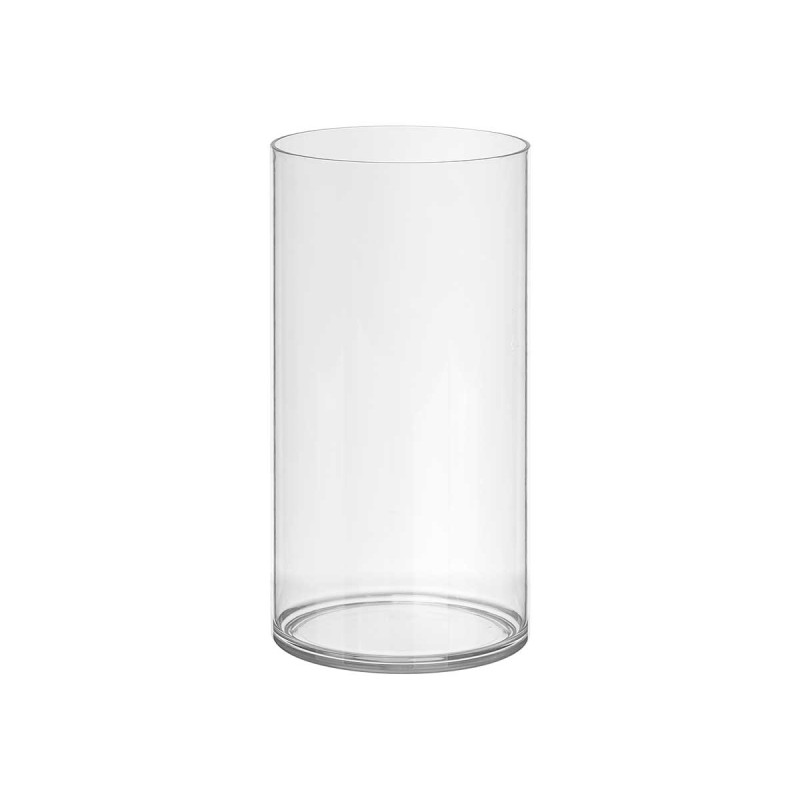 CYLINDRICAL ACRYLIC APARENZA VASE 15X30CM 