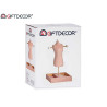 MANNEQUIN SUSPENSOIR BIJOUX VELOURS ROSE LOSANGES