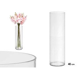 VASO ACRILICO CILINDRICO APARENZA 12X40CM