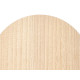 TAVOLO AUSILIARE ACCIAIO TOP LEGNO NERO 44X54CM
