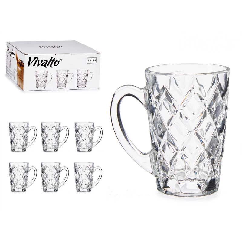 TASSE  DIAMANT VERRE 110ML