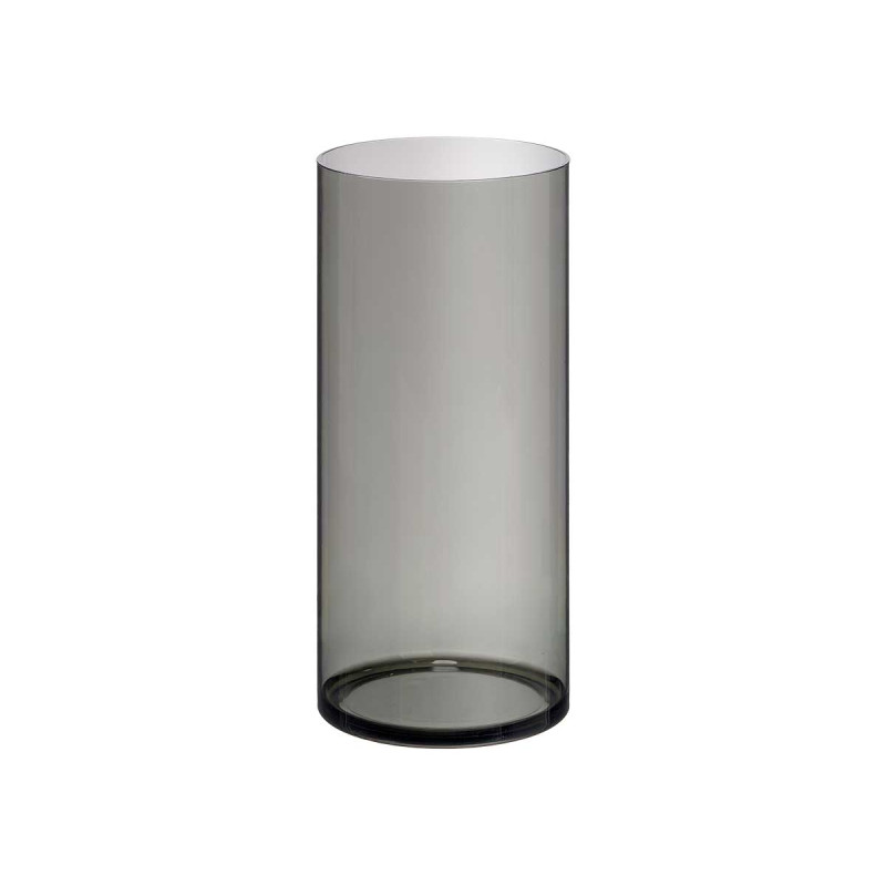 VASO CILINDRICO ACRILICO APARENZA NERO 15X35CM