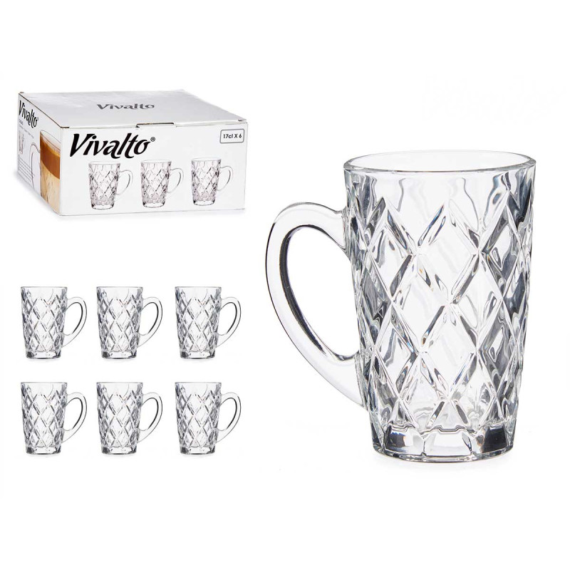 TASSE DIAMANT VERRE 170ML