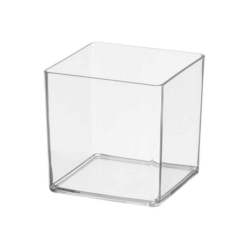 VASO ACRILICO QUADRATO APARENZA 10X10CM