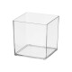 SQUARED ACRYLIC APARENZA VASE 8X8CM