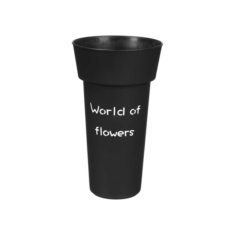 JARRON FLORISTA NEGRO 35CM