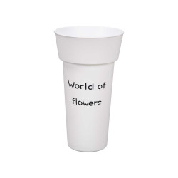 VASE FLEURISTE BLANC 43CM