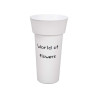 FLOWER VASE WHITE 43CM