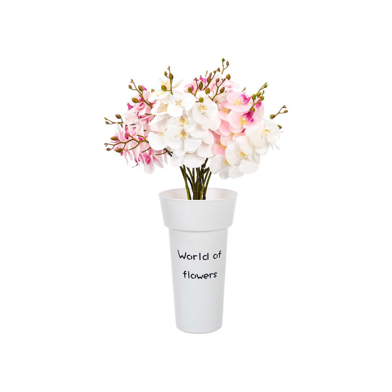JARRON FLORISTA BLANCO 43CM