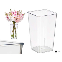 VASO FIORI ACRILICO QUADRATO APARENZA 38CM