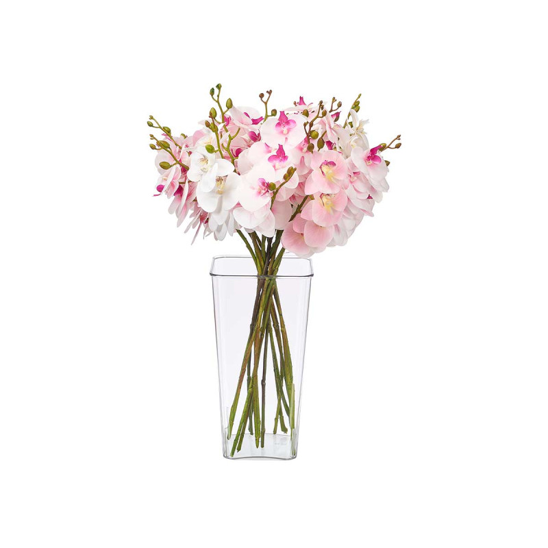 SQUARED ACRYLIC FLOWER APARENZA VASE 38CM