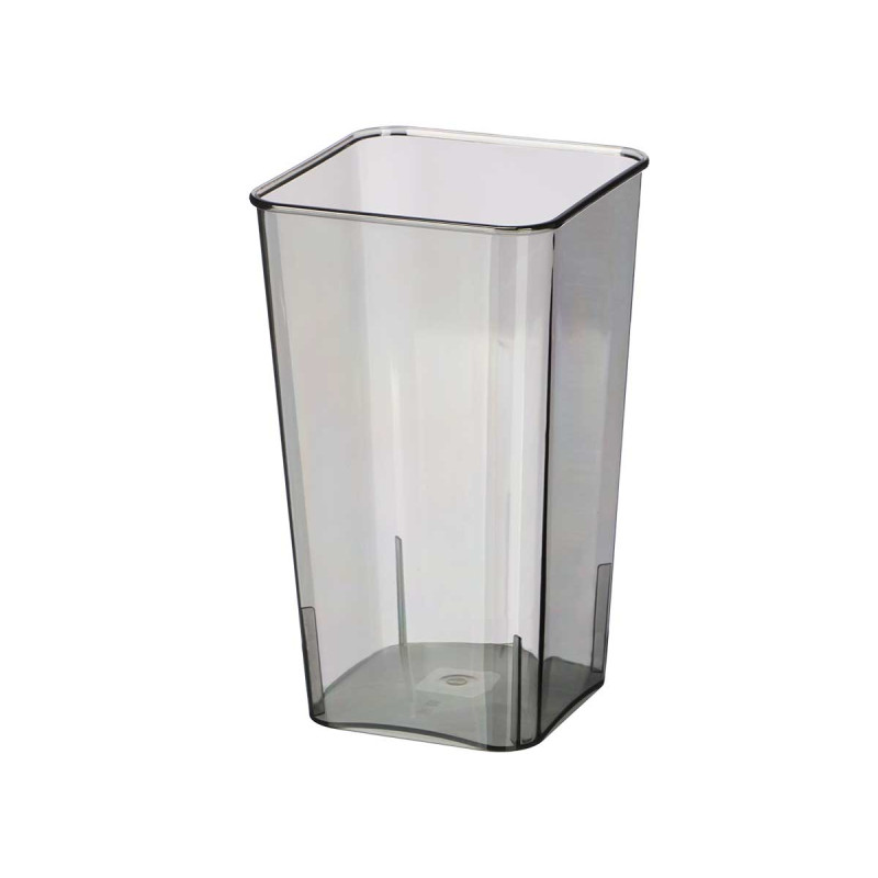 VASO ACRILICO QUADRATO GRIGIO 38CM