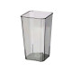 SQUARED ACRYLIC APARENZA VASE GREY 38CM
