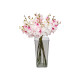 VASO ACRILICO QUADRATO GRIGIO 38CM