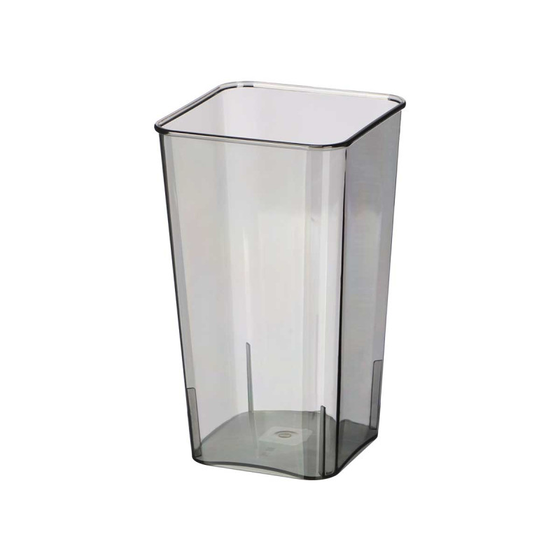 VASO ACRILICO QUADRADO APARENZA CINZENTO 30CM