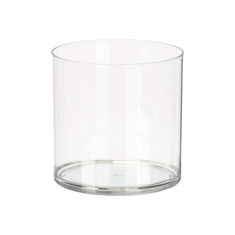 CYLINDRICAL ACRYLIC APARENZA VASE 15X15CM