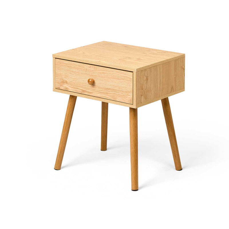 TABLE D'APPOINT TIROIR NATUREL 