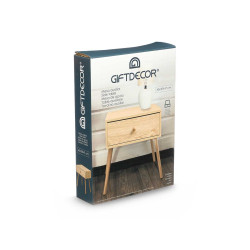 TABLE D'APPOINT TIROIR NATUREL 
