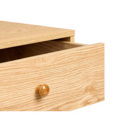 SMALL SIDE TABLE WITH DRAWER NATURAL