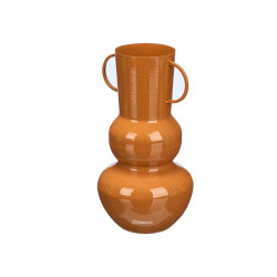 VASE BOULE 30CM BRIQUE