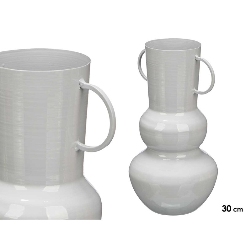 JARRON BOLA 30CM GRIS
